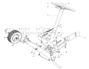 Front Axle Assembly Diagram and Parts List for 56044 1000001-1999999 - 1981 Toro Lawn Tractor