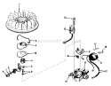 Magneto No. 610694a Diagram and Parts List for 56044 1000001-1999999 - 1981 Toro Lawn Tractor
