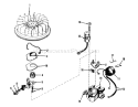 Magneto No. 610694a Diagram and Parts List for 56036 6000001-6999999 - 1976 Toro Lawn Tractor