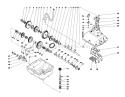 Transmission Assembly Diagram and Parts List for 56044 7000001-7999999 - 1977 Toro Lawn Tractor