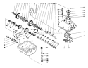 Transmission Assembly Diagram and Parts List for 56044 8000001-8999999 - 1978 Toro Lawn Tractor