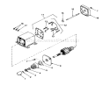12 Volt Electric Starter Diagram and Parts List for 56125 2000001-2999999 - 1982 Toro Lawn Tractor