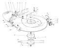 Mower Housing Assembly Diagram and Parts List for 56125 2000001-2999999 - 1982 Toro Lawn Tractor