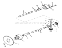 Differential Assembly Diagram and Parts List for 56125 4000001-4999999 - 1984 Toro Lawn Tractor