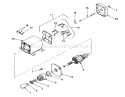 12 Volt Electric Starter Diagram and Parts List for 56125 5000001-5999999 - 1985 Toro Lawn Tractor