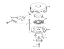 Rewind Starter Diagram and Parts List for 56125 6000001-6999999 - 1986 Toro Lawn Tractor