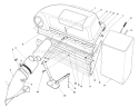 Twin Bagger Grass Catcher Model 59053 Diagram and Parts List for 56127 8000001-8999999 - 1988 Toro Lawn Tractor