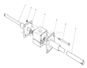 Differential Assembly Diagram and Parts List for 56127 8000001-8999999 - 1988 Toro Lawn Tractor