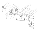 Front Axle Assembly Diagram and Parts List for 56127 9000001-9999999 - 1989 Toro Lawn Tractor
