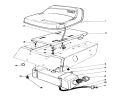 Seat & Gas Tank Assembly Diagram and Parts List for 56127 9000001-9999999 - 1989 Toro Lawn Tractor
