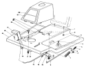 Front Body Assembly Diagram and Parts List for 56128 9000001-9999999 - 1989 Toro Lawn Tractor