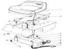 Seat & Gas Tank Assembly Diagram and Parts List for 56128 9000001-9999999 - 1989 Toro Lawn Tractor
