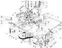 Transmission & Linkage Assembly Diagram and Parts List for 56128 9000001-9999999 - 1989 Toro Lawn Tractor
