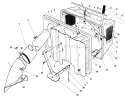 Easy Empty Bagging Kit Model 59047 Diagram and Parts List for 56128 9000001-9999999 - 1989 Toro Lawn Tractor