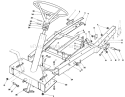 Frame Assembly Diagram and Parts List for 56128 9000001-9999999 - 1989 Toro Lawn Tractor