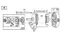 Starter-Briggs & Stratton Diagram and Parts List for 56132 1000001-1999999 - 1991 Toro Lawn Tractor