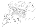 Twin Bagger Grass Catcher Model 59053 Diagram and Parts List for 56132 1000001-1999999 - 1991 Toro Lawn Tractor