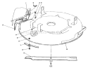 Recycler Kit-Model Diagram and Parts List for 56133 1000001-1999999 - 1991 Toro Lawn Tractor