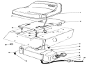 Seat & Gas Tank Assembly Diagram and Parts List for 56133 1000001-1999999 - 1991 Toro Lawn Tractor