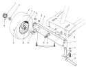 Front Axle Assembly Diagram and Parts List for 56133 1000001-1999999 - 1991 Toro Lawn Tractor