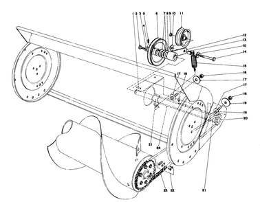 36" Snowthrower Attachment Model 59136 Diagram and Parts List for 57357 1000001 - 1999999 Toro Lawn Tractor