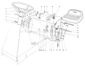 Seat & Steering Wheel Assembly Diagram and Parts List for 56155 3000001-3999999 - 1983 Toro Lawn Tractor