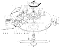 Mower Assembly Diagram and Parts List for 56155 4000001-4999999 - 1984 Toro Lawn Tractor