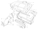 Twin Bagger Grass Catcher Model No. 59122 Diagram and Parts List for 56155 4000001-4999999 - 1984 Toro Lawn Tractor