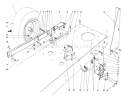 Rear Axle Assembly Diagram and Parts List for 56155 6000001-6999999 - 1986 Toro Lawn Tractor