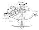 Mower Assembly Diagram and Parts List for 56155 7000001-7999999 - 1987 Toro Lawn Tractor