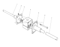 Differential Assembly Diagram and Parts List for 56155 7000001-7999999 - 1987 Toro Lawn Tractor
