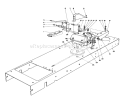 Transmission Linkage Assembly Diagram and Parts List for 56170 5000001-5999999 - 1985 Toro Lawn Tractor