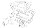 Twin Bagger Grass Catcher Diagram and Parts List for 56170 5000001-5999999 - 1985 Toro Lawn Tractor