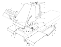 Front Tower Assembly Diagram and Parts List for 56150 6000001-6999999 - 1986 Toro Lawn Tractor