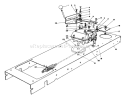 Transmission Linkage Assembly Diagram and Parts List for 56150 7000001-7999999 - 1987 Toro Lawn Tractor