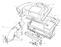 Twin Bagger Grass Catcher Model No. 59122 Diagram and Parts List for 56150 7000001-7999999 - 1987 Toro Lawn Tractor