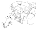 Twin Bagger Grass Catcher Model No. 59184 Diagram and Parts List for 56150 7000001-7999999 - 1987 Toro Lawn Tractor
