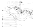 32" Cutter Housing Assembly Diagram and Parts List for 56173 2000001-2999999 - 1972 Toro Lawn Tractor