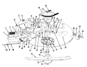 Mower Assembly Diagram and Parts List for 56145 0000001-0999999 - 1990 Toro Lawn Tractor