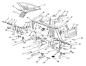 Steering Wheel & Linkage Assembly Diagram and Parts List for 56145 0000001-0999999 - 1990 Toro Lawn Tractor
