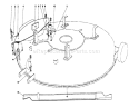 Mulcher Kit Model 59155 Diagram and Parts List for 56150 8000001-8999999 - 1988 Toro Lawn Tractor