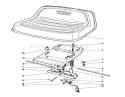 Seat Assembly Diagram and Parts List for 56150 8000001-8999999 - 1988 Toro Lawn Tractor