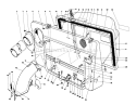 Easy-Empty Grass Catcher Model 59111 Diagram and Parts List for 56150 9000001-9999999 - 1989 Toro Lawn Tractor