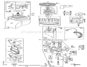 Page E Diagram and Parts List for 56150 9000001-9999999 - 1989 Toro Lawn Tractor