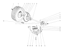 Rear Axle Assembly Diagram and Parts List for 56180 3000001-3999999 - 1973 Toro Lawn Tractor