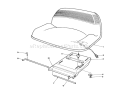 Seat Assembly Diagram and Parts List for 56190 1000001-1999999 - 1991 Toro Lawn Tractor