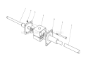Differential Assembly Diagram and Parts List for 56190 1000001-1999999 - 1991 Toro Lawn Tractor
