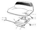 Seat Assembly Diagram and Parts List for 56190 2000001-2999999 - 1992 Toro Lawn Tractor