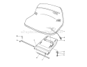 Seat Assembly Diagram and Parts List for 56185 1000001-1999999 - 1991 Toro Lawn Tractor