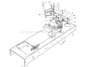 Transmission Linkage Assembly Diagram and Parts List for 56185 1000001-1999999 - 1991 Toro Lawn Tractor